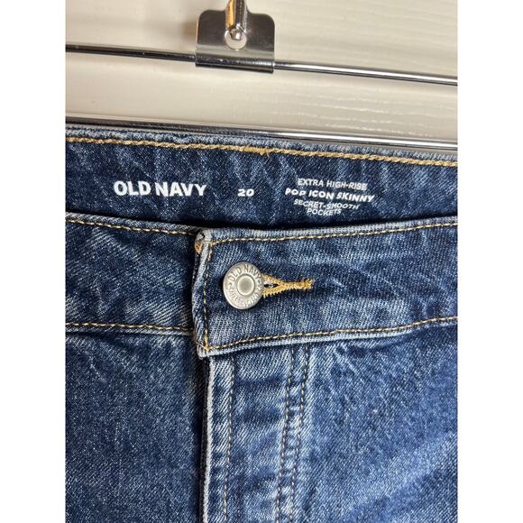 Old Navy Women's Extra High-Rise Pop Icon Skinny Jeans Blue NEW~ Size 20 - Picture 5 of 6